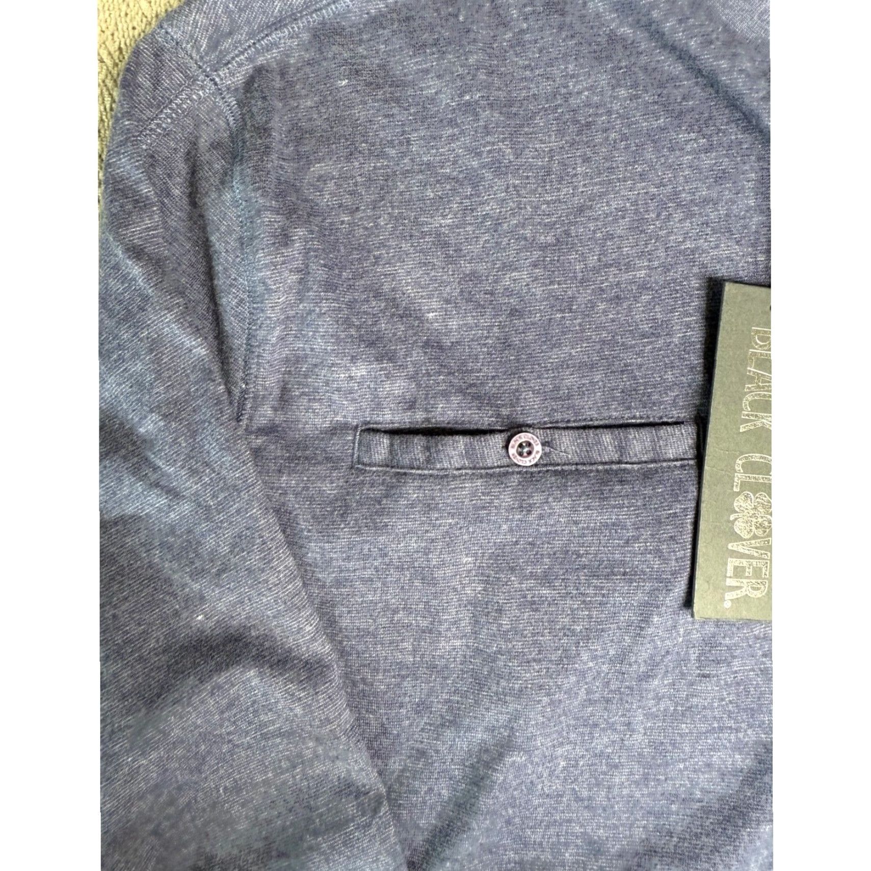 Vintage Black Clover Sweatshirt Crew Neck Long Sleeve Blue Mens Pullover Casual Pocket Live Lucky blue Size US L / EU 52-54 / 3 - 4 Thumbnail