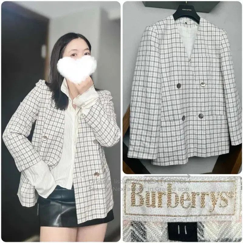Burberry Burberry Colorblock Wool Blend Women's Trench Coat. Size XXS / US 00 / IT 34 - 1 Thumbnail
