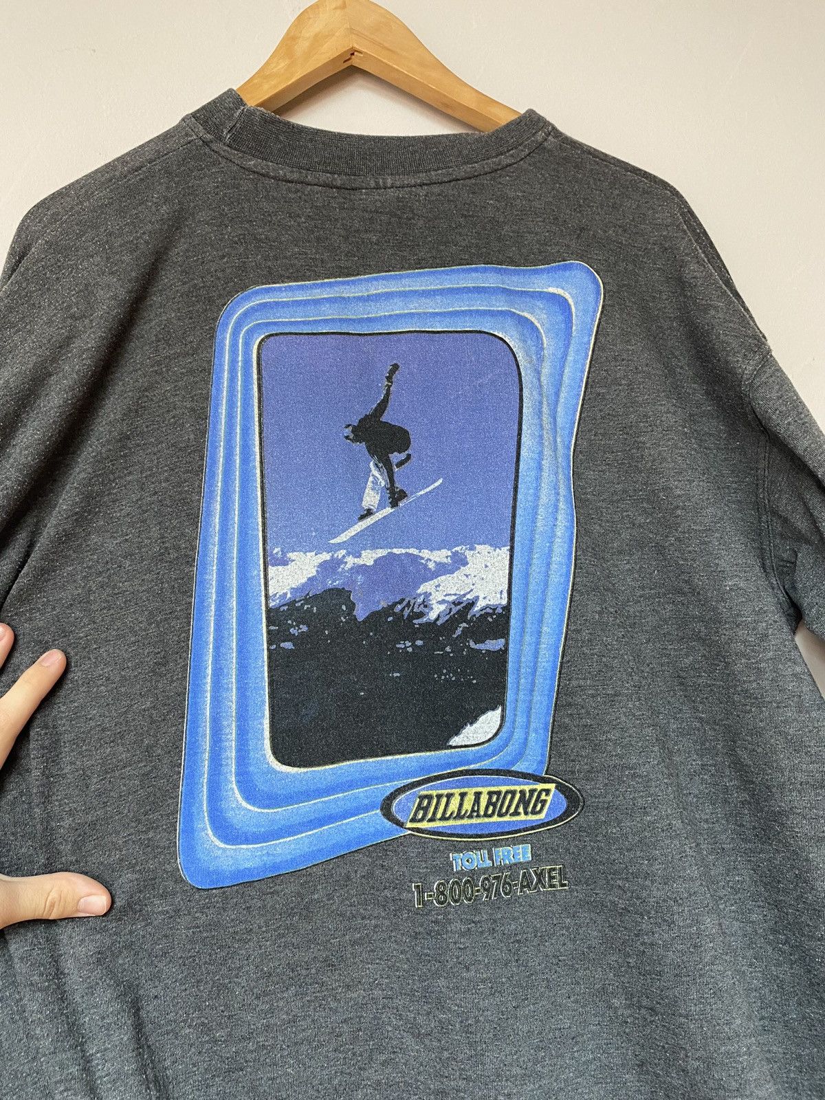 Billabong × Vintage Billabong 1990s Surf Long-Sleeve T-Shirt Size US L / EU 52-54 / 3 - 3 Thumbnail