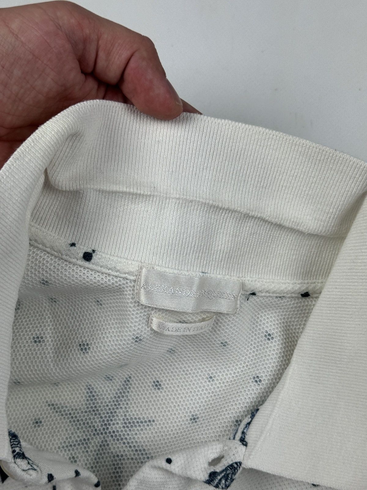 Alexander McQueen × Designer ALEXANDER MCQUEEN Lost At Sea Tattoo Printed Polo Shirt Size US S / EU 44-46 / 1 - 14 Thumbnail