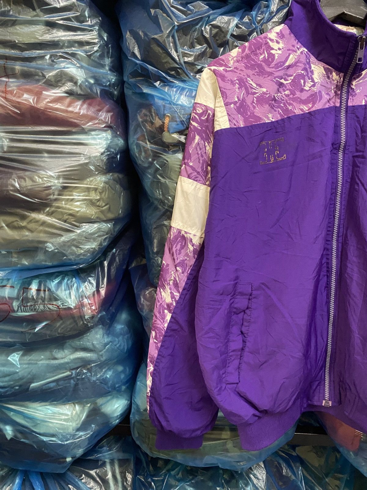 Vintage Vintage Perjeni Sport Purple Abstract Windbreaker Jacket Size US M / EU 48-50 / 2 - 5 Thumbnail