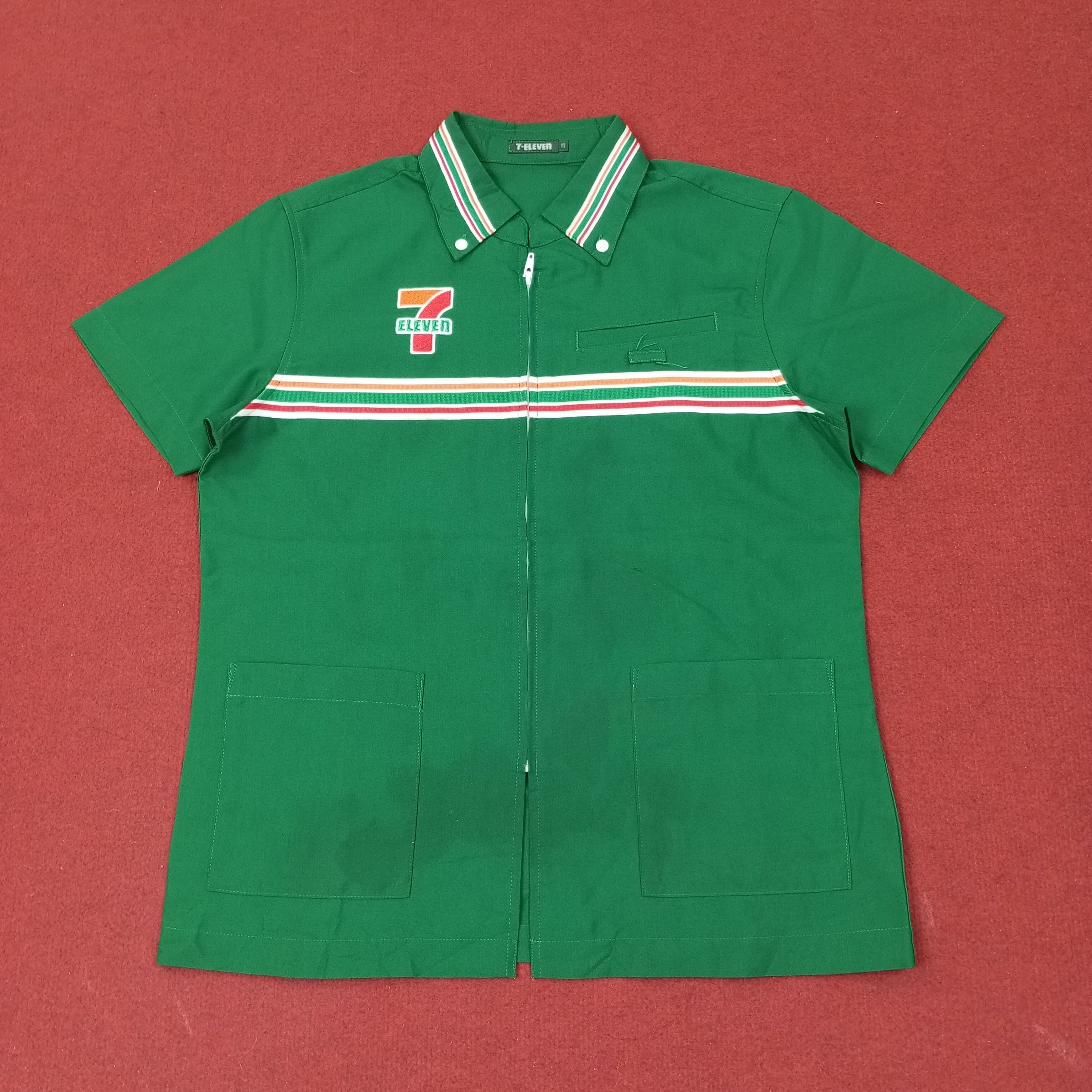 Vintage 7 Eleven Japanese Workwear Uniform Jacket c223n16 Size US S / EU 44-46 / 1 - 1 Thumbnail