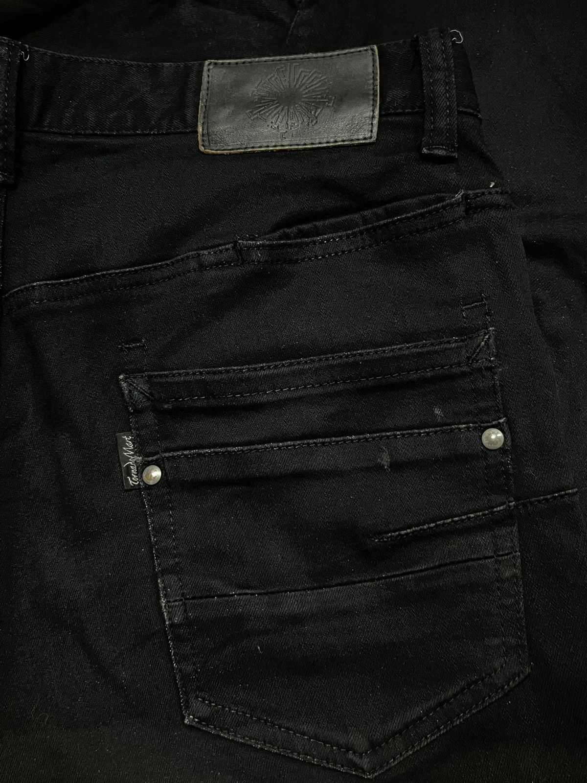Tornado Mart Tornado mart Vintage Japan - Stretch, Skinny Black Jeans Size US 33 - 9 Thumbnail
