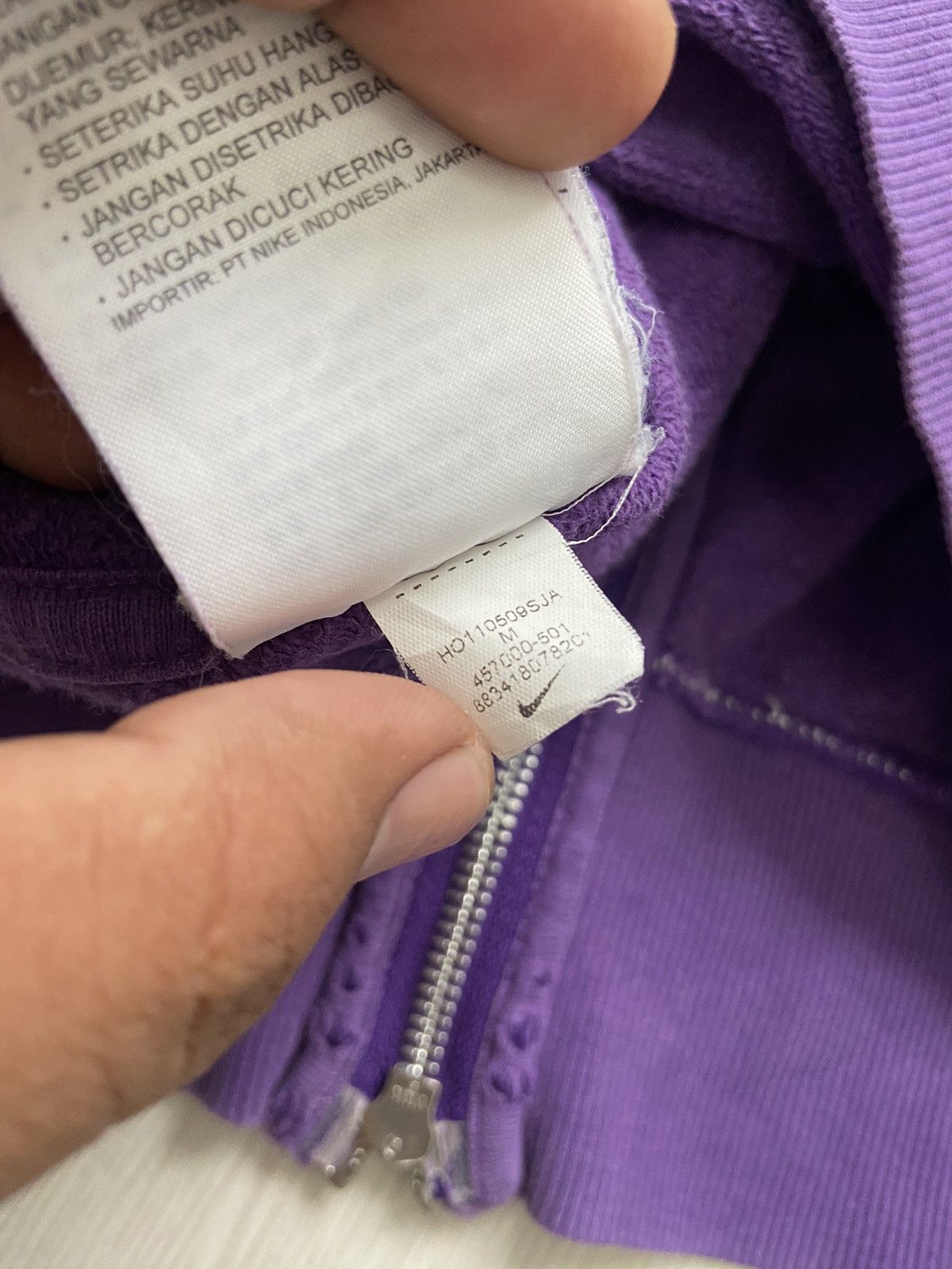 Nike × Vintage Vintage Nike ‘1.77’ Retro Split Zipper Hoodie Jacket Size US M / EU 48-50 / 2 - 6 Thumbnail