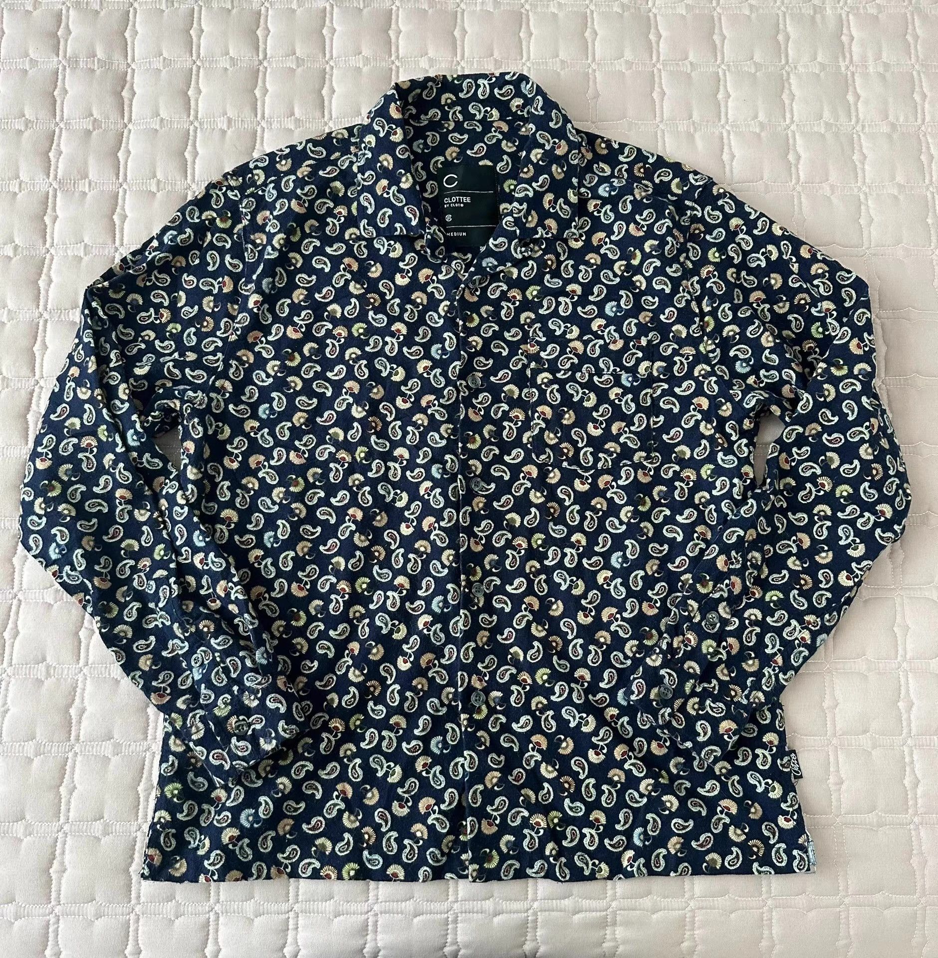 CLOT [CLOT CLOTTEE] DYNASTY Paisley Print Long Sleeve Shirt Size US M / EU 48-50 / 2 - 1 Thumbnail