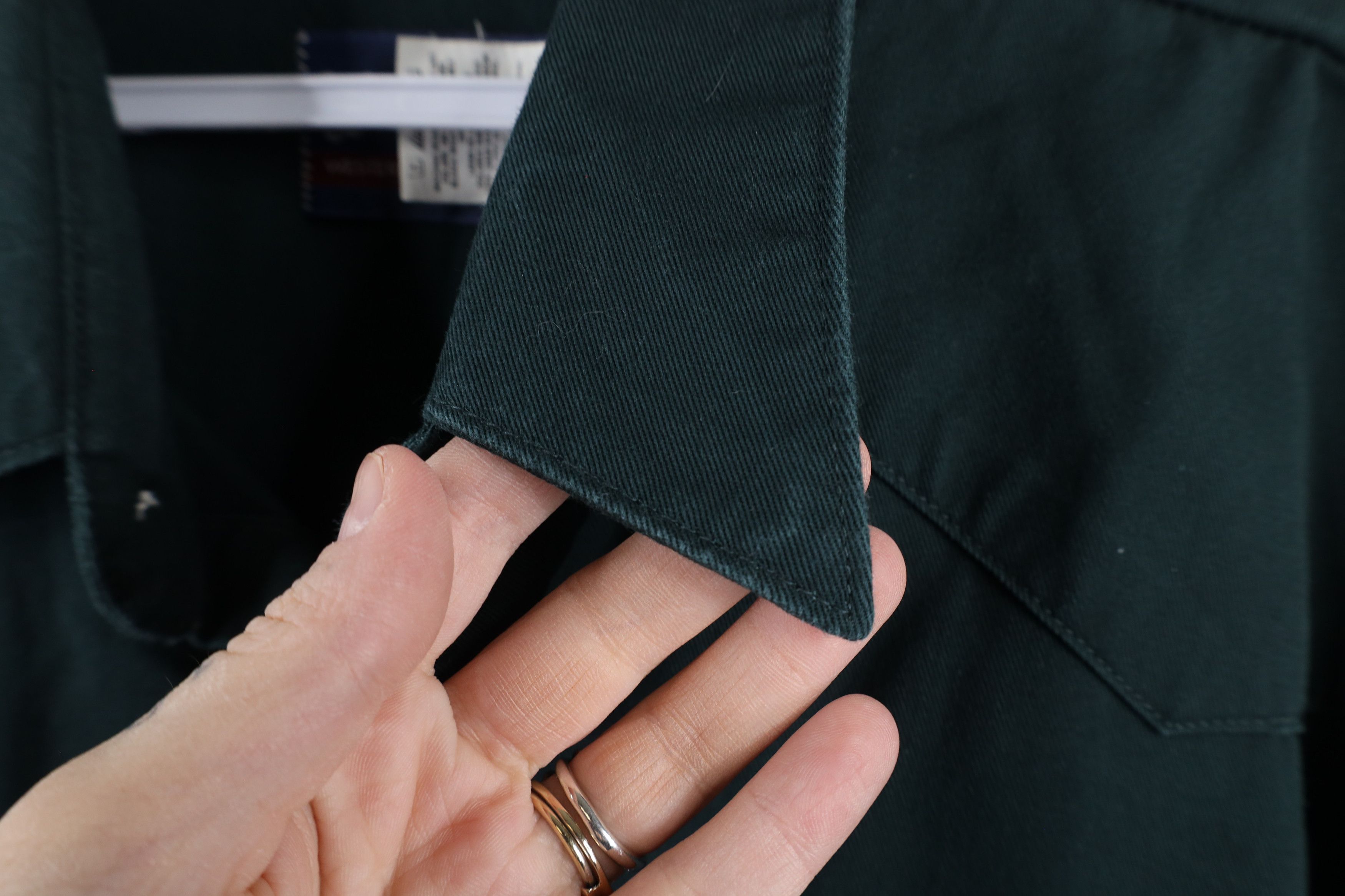 Vintage × Wrangler Vintage 90s Wrangler Cowboy Snap Button Shirt Dark Green Size US XXL / EU 58 / 5 - 5 Thumbnail