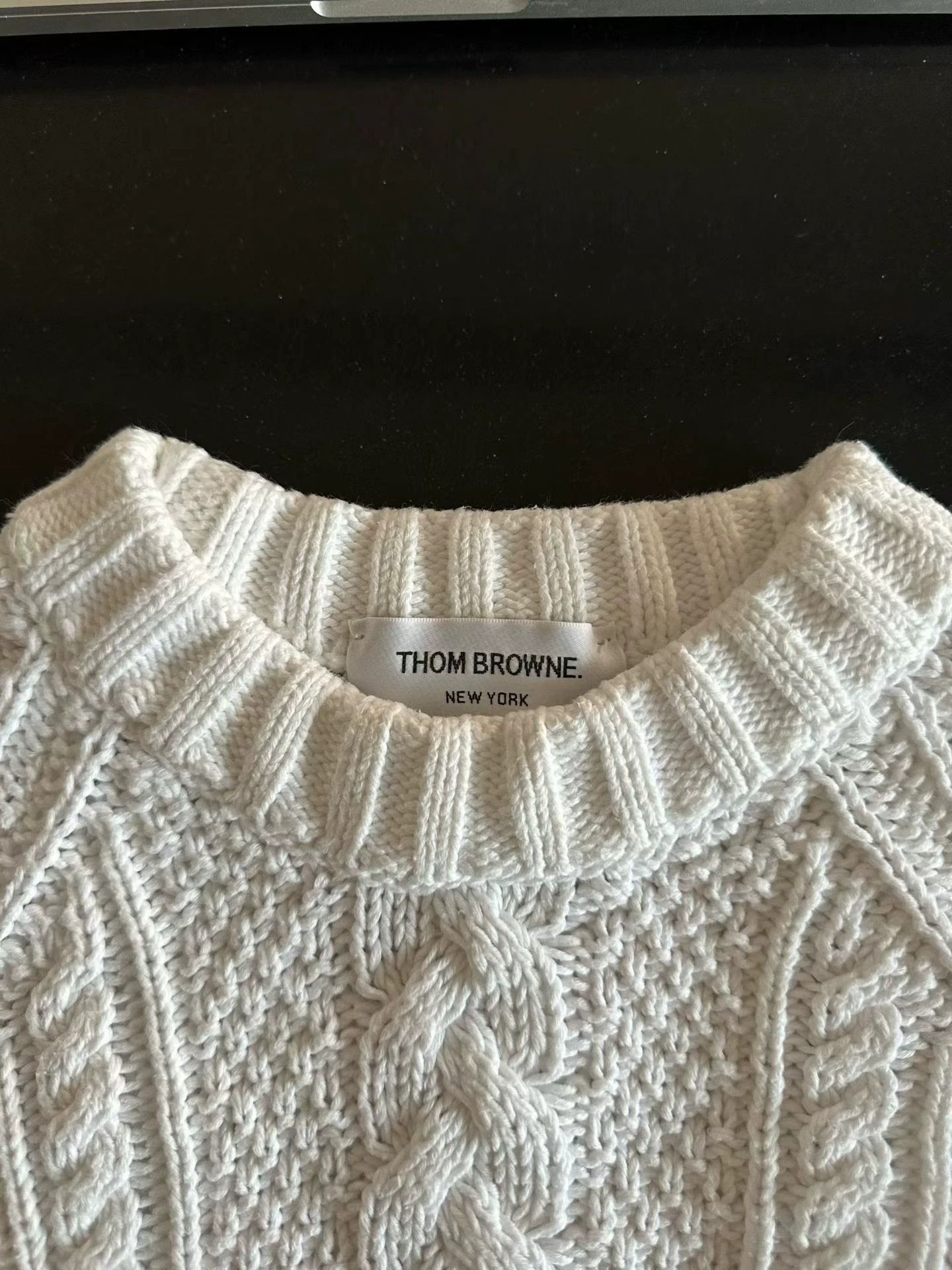 Thom Browne Thom Browne White Sweater 38 98 New Size XS / US 0-2 / IT 36-38 - 3 Thumbnail