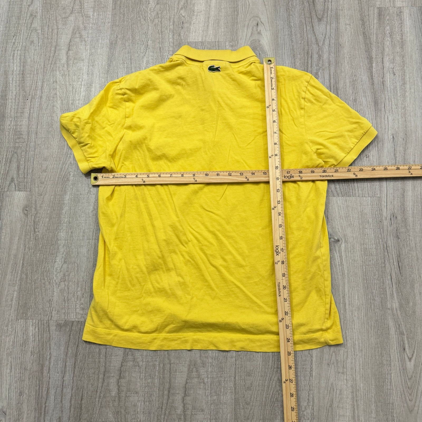 Lacoste Lacoste Polo Shirt Men's Large Yellow Regular Fit Alligator Size US L / EU 52-54 / 3 - 7 Thumbnail