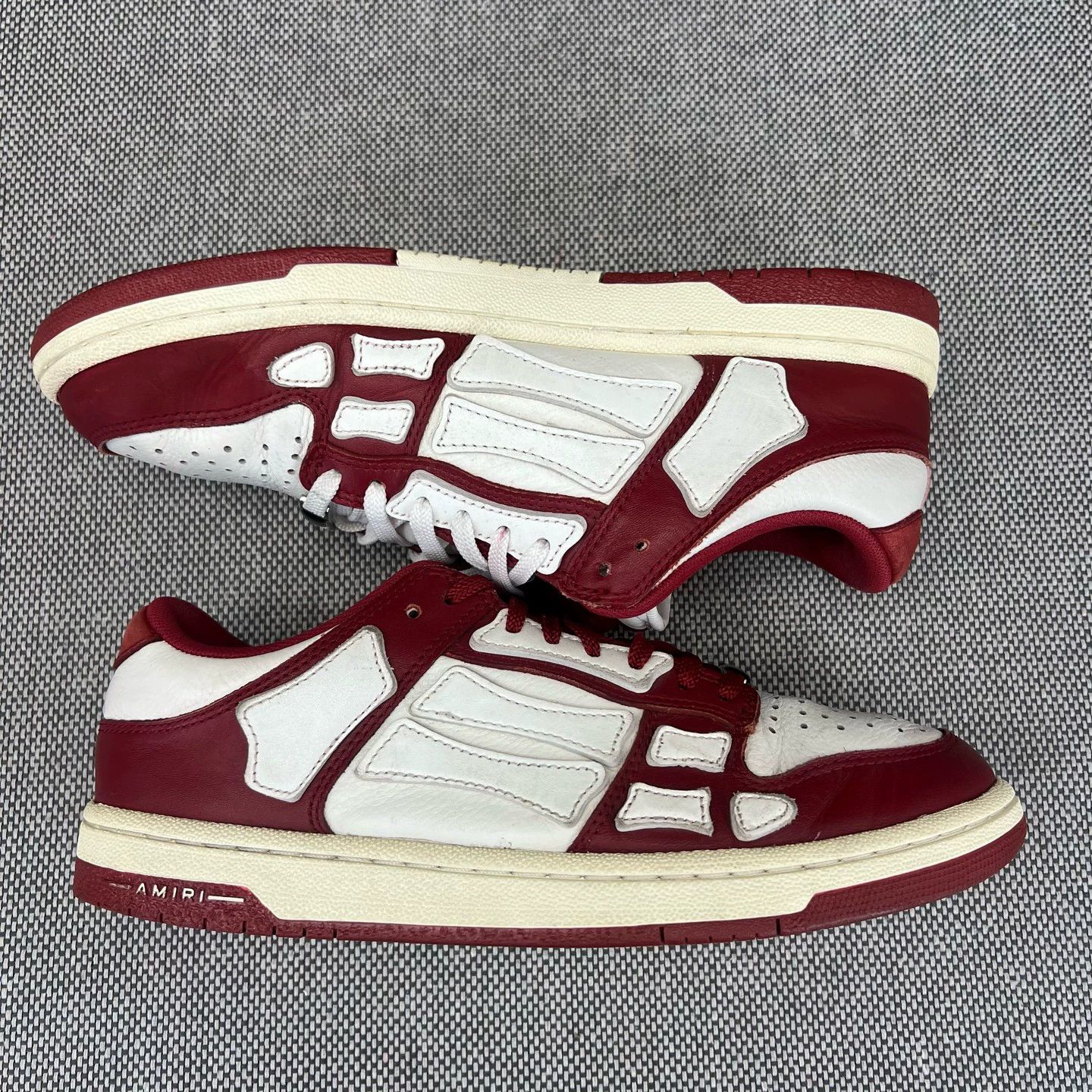 Amiri Amiri Bone Runner Sneakers White Red Size 41 Used Size US 7.5 / EU 40-41 - 7 Thumbnail