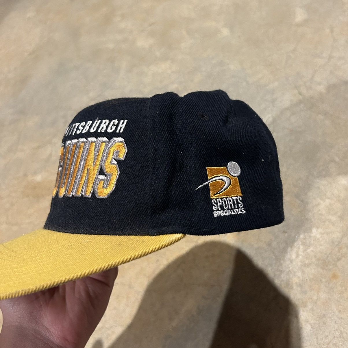 Sports Specialties Vintage 1990s Pittsburgh Pirates Shadow Laser NHL Hat Rare Size ONE SIZE - 4 Thumbnail