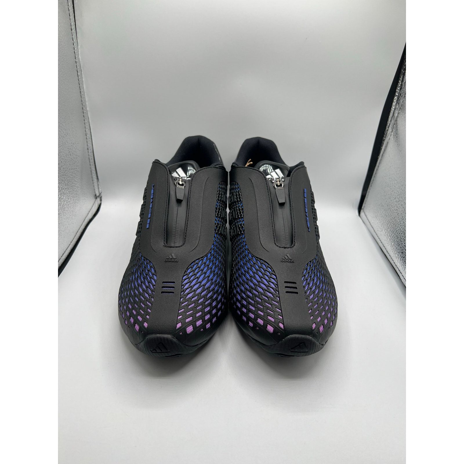 Adidas Adidas Megaride S2 “Black Hi-Res Blue Purple” size 8.5 mens Size US 8.5 / EU 41-42 - 2 Thumbnail