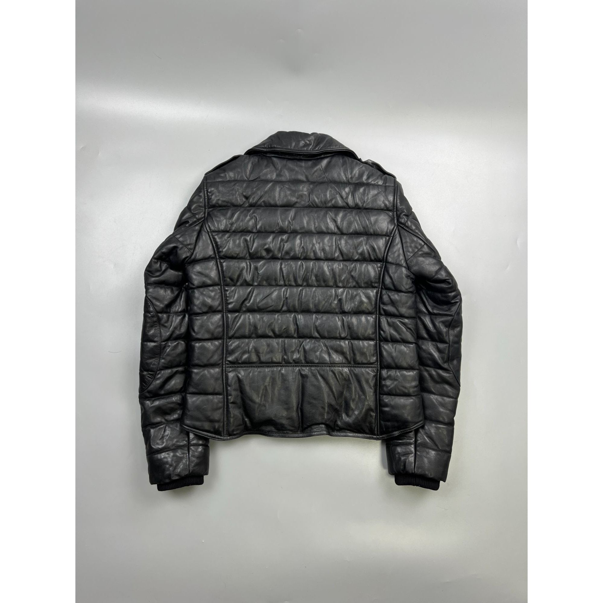 H&M Alexander Wang for H&M Biker Leather Quilted Jacket (Y0783) Size M / US 6-8 / IT 42-44 - 10 Thumbnail
