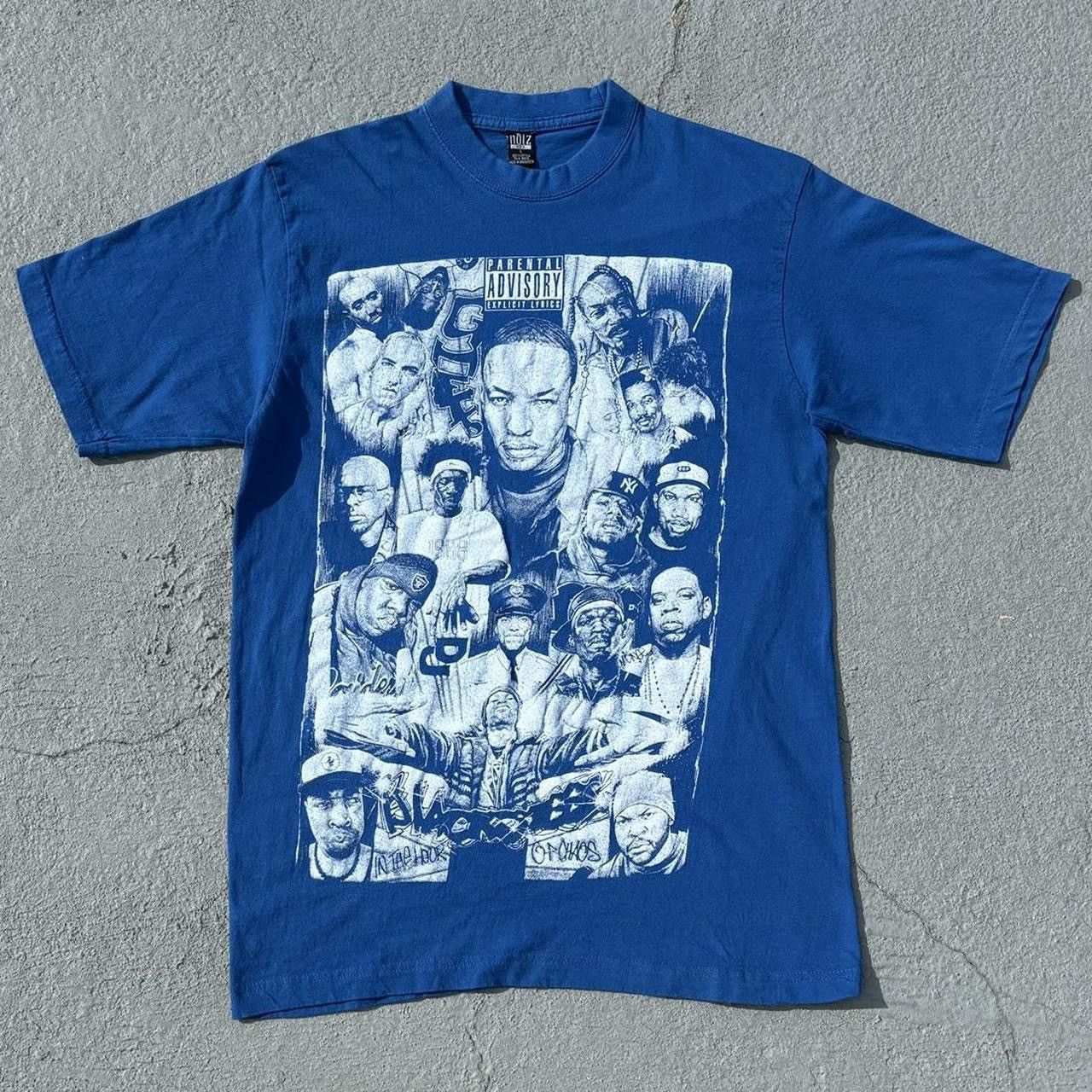 Vintage Early 2000s Noiz Blue Rap Legends Tee Shirt Size US L / EU 52-54 / 3 - 1 Thumbnail