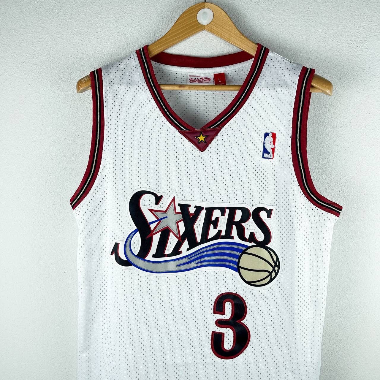 NBA Sixers Iverson Philadelphia Vintage 00s Player Jersey L Size US L / EU 52-54 / 3 - 4 Thumbnail