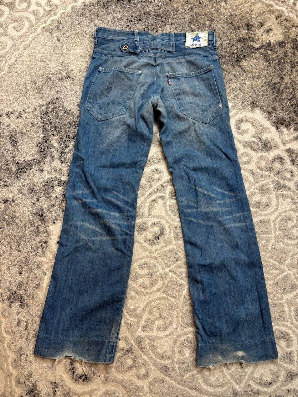 Levi's Rare Levi’s Archive Cinch Back Denim Star Zipper Jeans Size US 31 - 1 Thumbnail