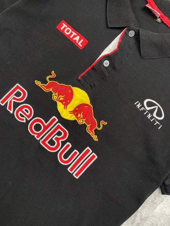 Red Bull Vintage Red Bull Infiniti Polo Shirt Big Logo Racing Team Size US M / EU 48-50 / 2 - 2 Thumbnail