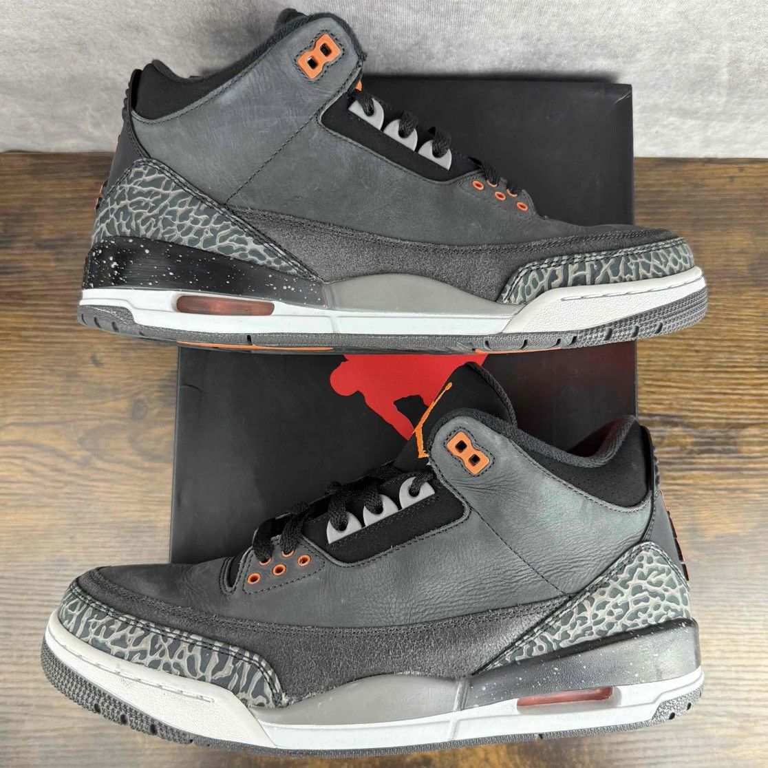 Jordan Brand Air Jordan 3 Retro Fear Pack 2013 Size 11 626967-040 OG Rare Size US 11 / EU 44 - 3 Thumbnail