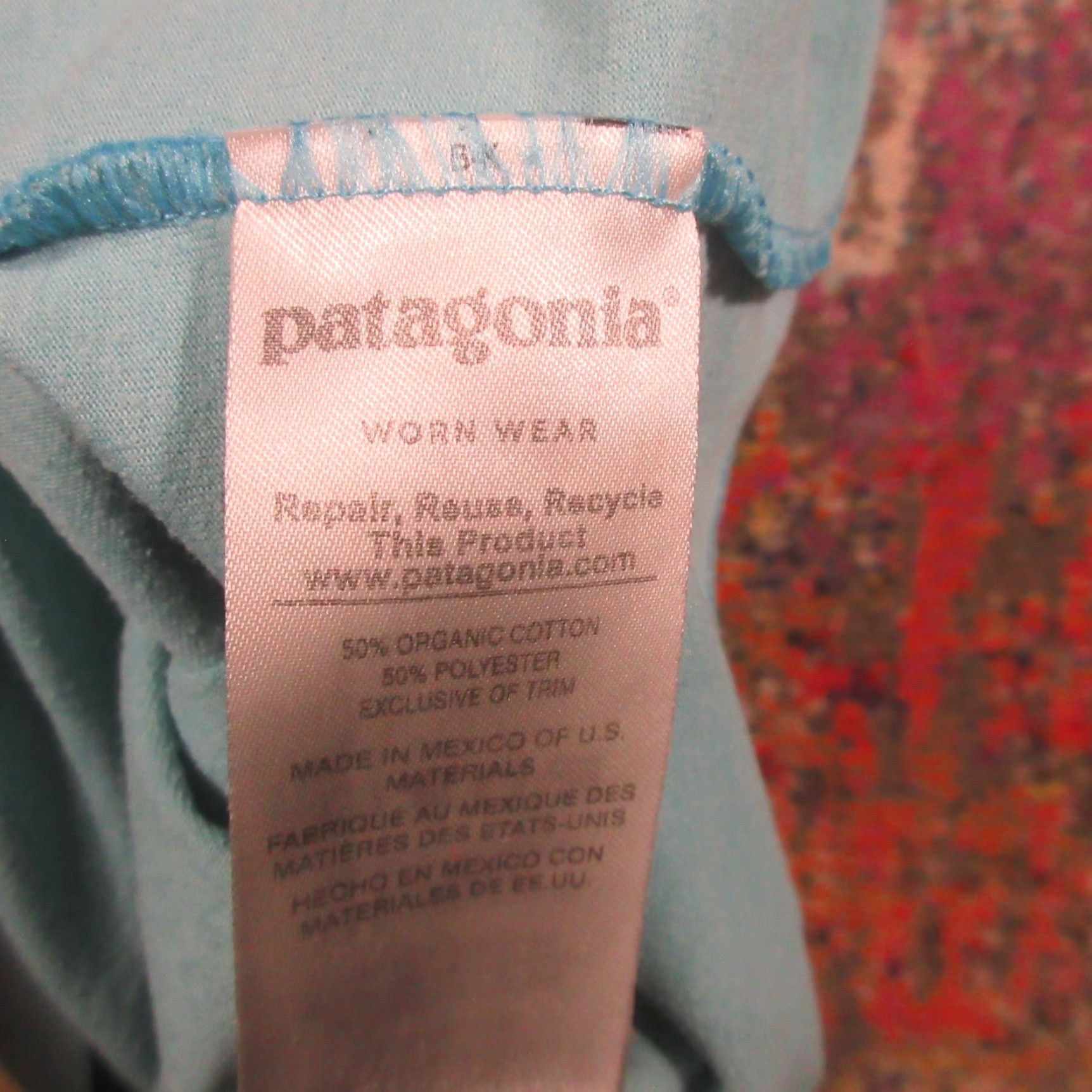 Patagonia Patagonia T Shirt Adult Large Slim Fit Teal Distressed Ventura CA Logo Short Sleeve Crew Neck Lightweight Breathable Easy Care Unisex Size US L / EU 52-54 / 3 - 7 Thumbnail