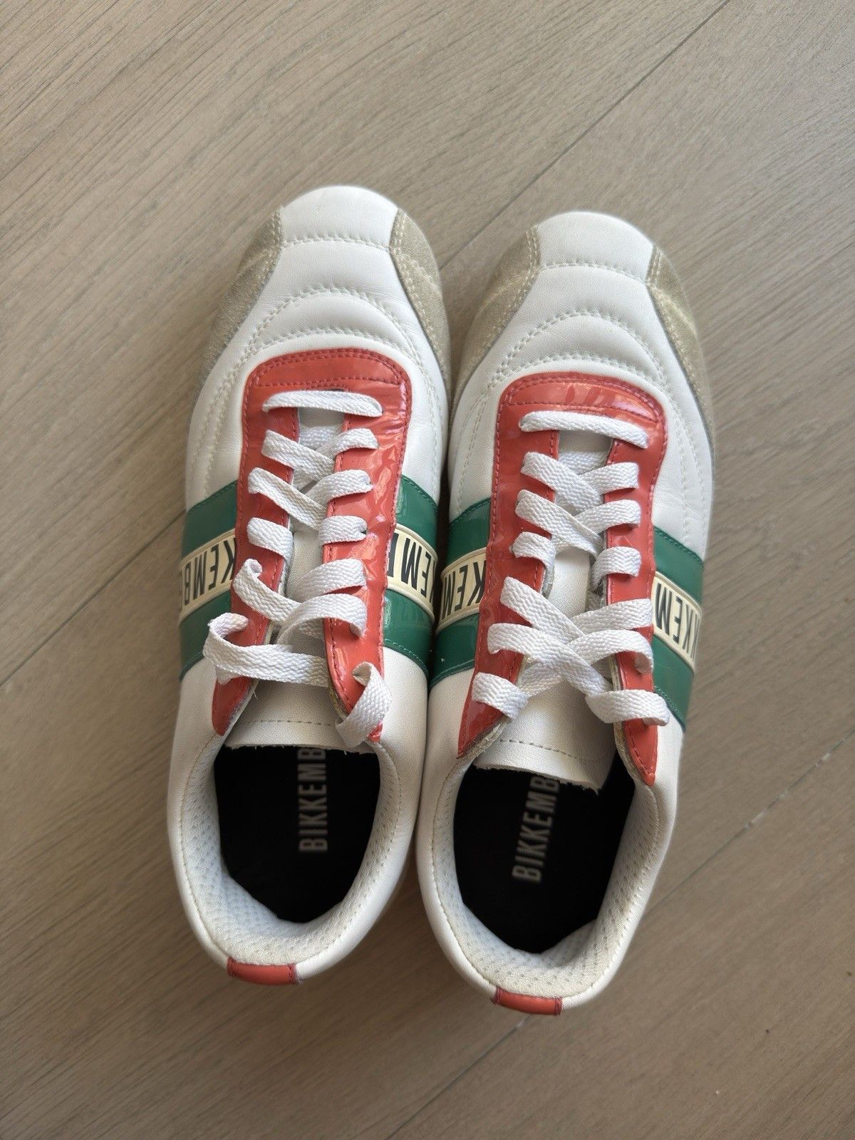 Dirk Bikkembergs Dirk Bikkembergs Womens White Leather Sneakers Shoes Y2k Size US 9 / IT 39 - 11 Thumbnail