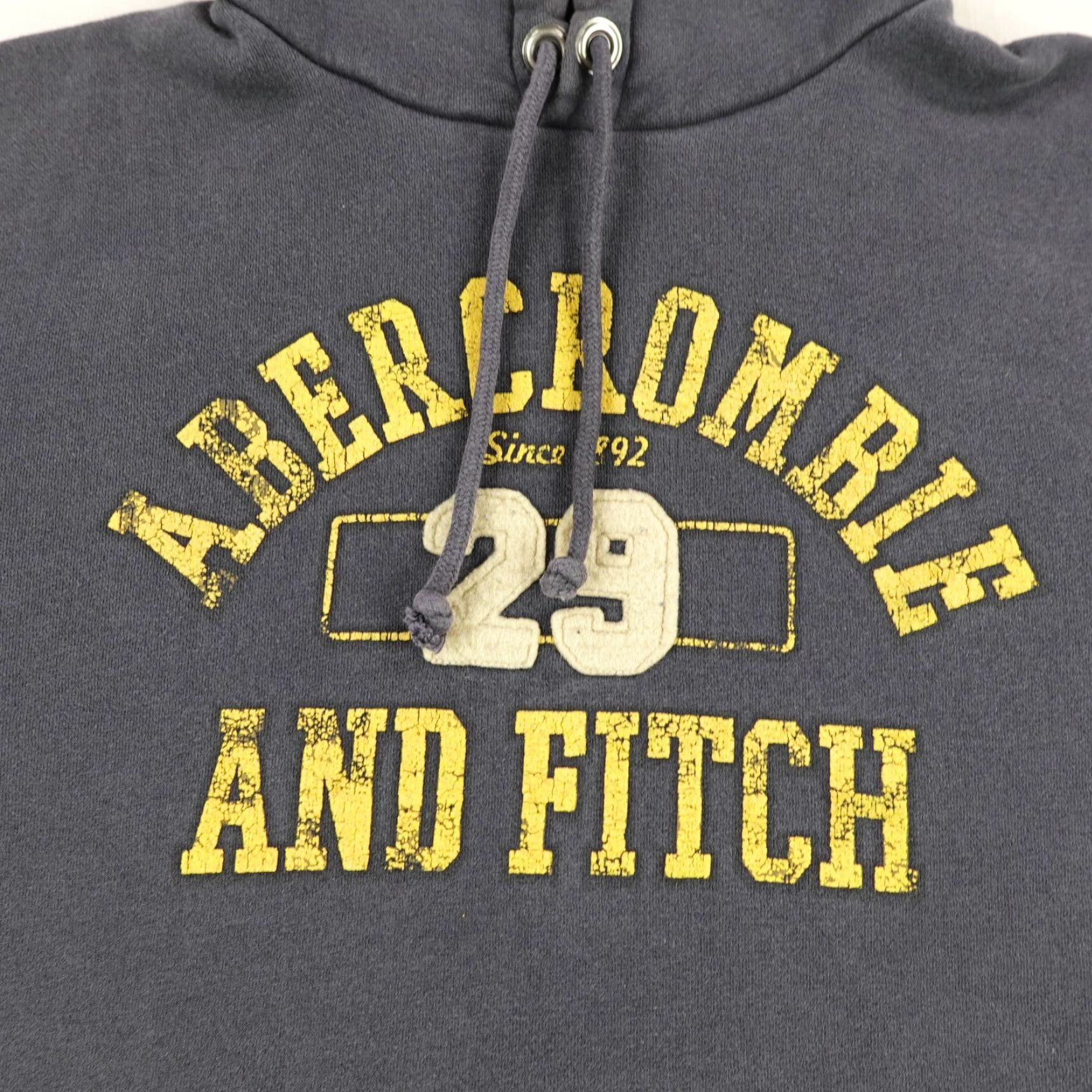 Abercrombie & Fitch Abercrombie & Fitch Hoodie Mens Medium Gray Pullover Sweatshirt Regular Pockets Logo Preppy Outdoor Style Clothing Size US M / EU 48-50 / 2 - 2 Thumbnail