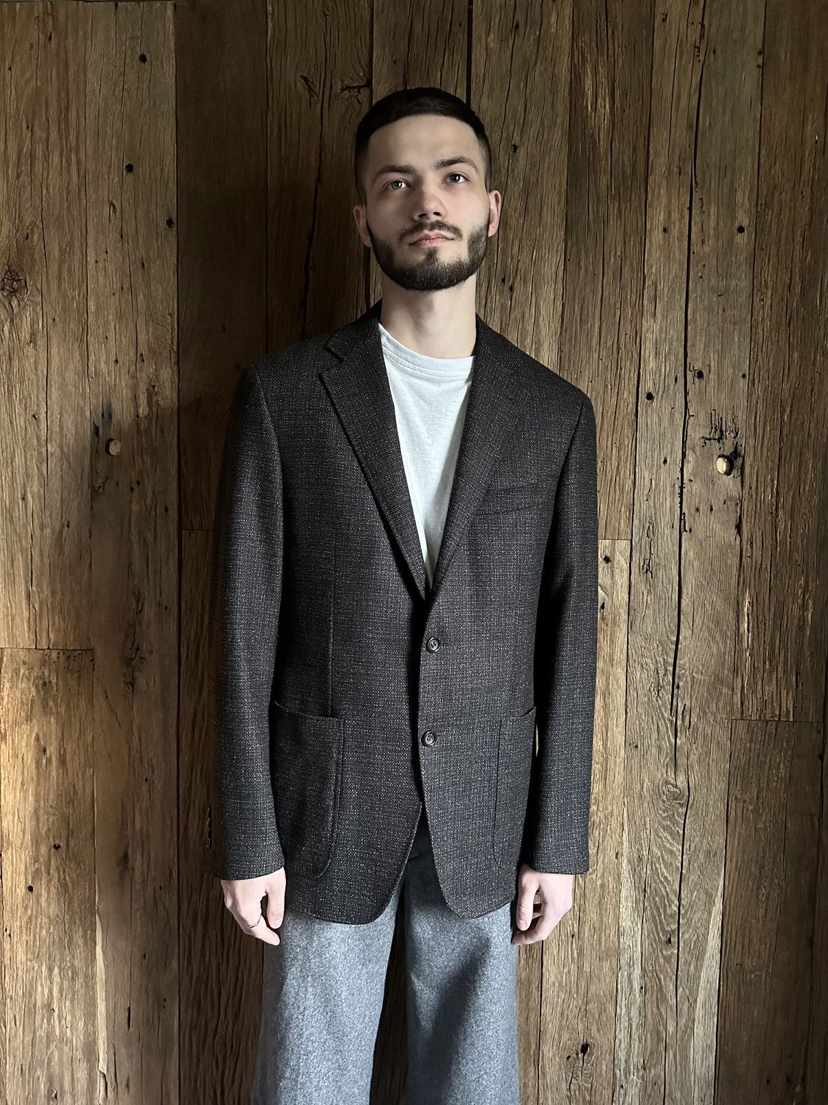 Canali Canali Kei Wool Sport Blazer Jacket Size 52R - 1 Thumbnail