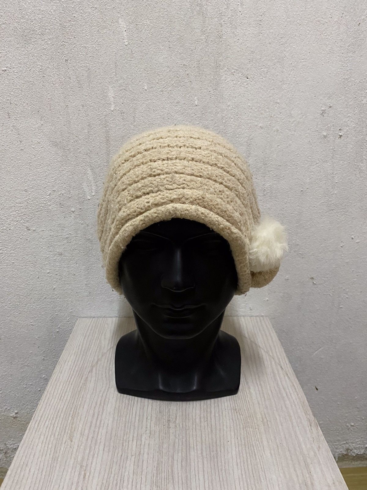Japanese Brand Cypres Colline Knit Beanie Hat Size ONE SIZE - 2 Thumbnail