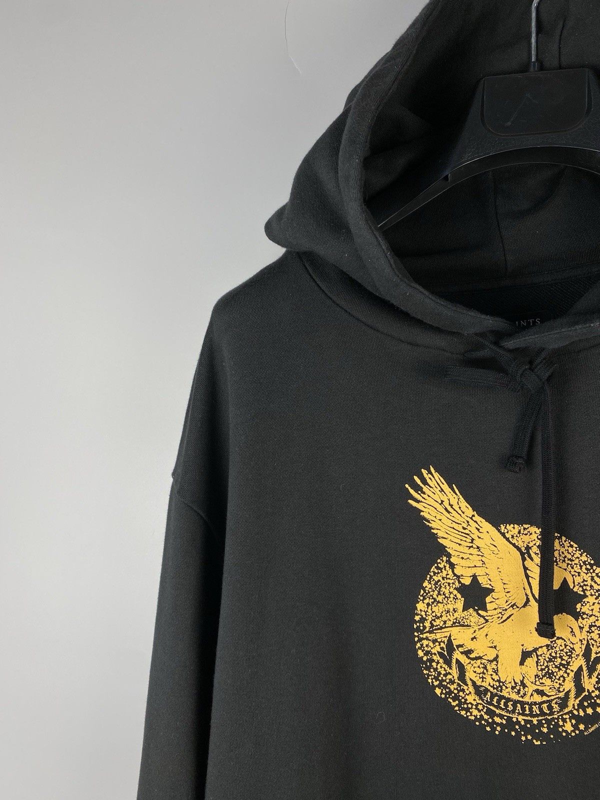 Allsaints Allsaints Black Acid Eagle Oth Printed Hoodie Size US XXL / EU 58 / 5 - 5 Thumbnail