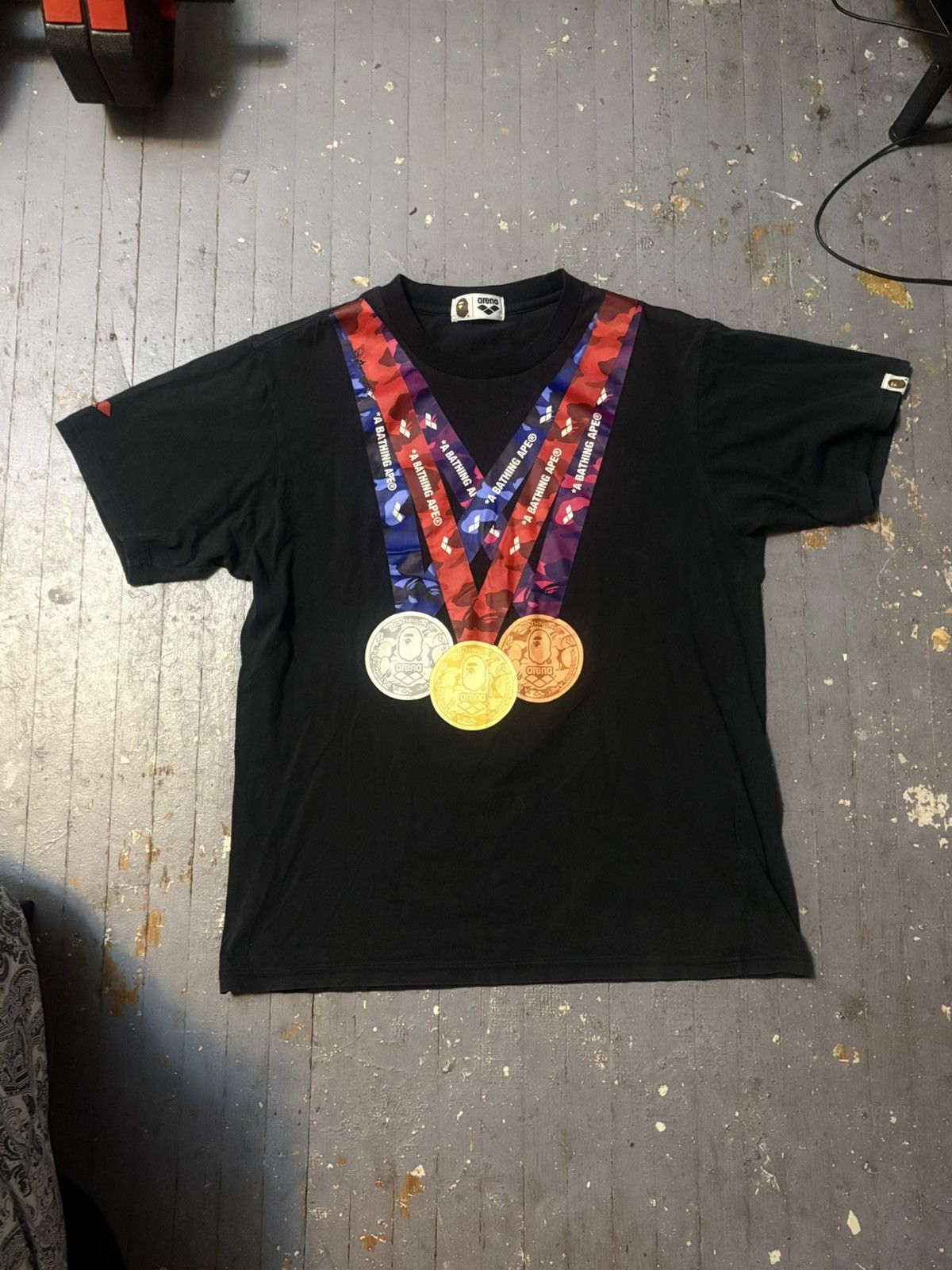 Bape BAPE x Arena Medal Tee 2019 Size US L / EU 52-54 / 3 - 1 Thumbnail