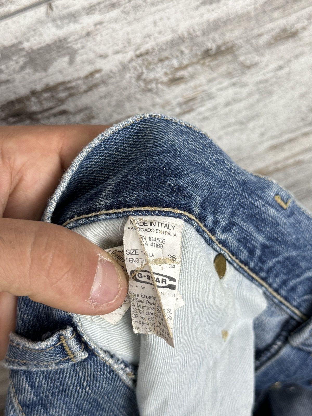 G-Star × Vintage Mens Vintage G Star Raw denim jeans Elwood 3d faded y2k rare Size US 36 / EU 52 - 22 Thumbnail
