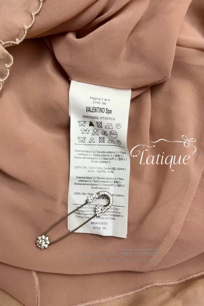 Valentino Valentino Nude pink silk ruffled lace-up sleeveless dress Size M / US 6-8 / IT 42-44 - 7 Thumbnail