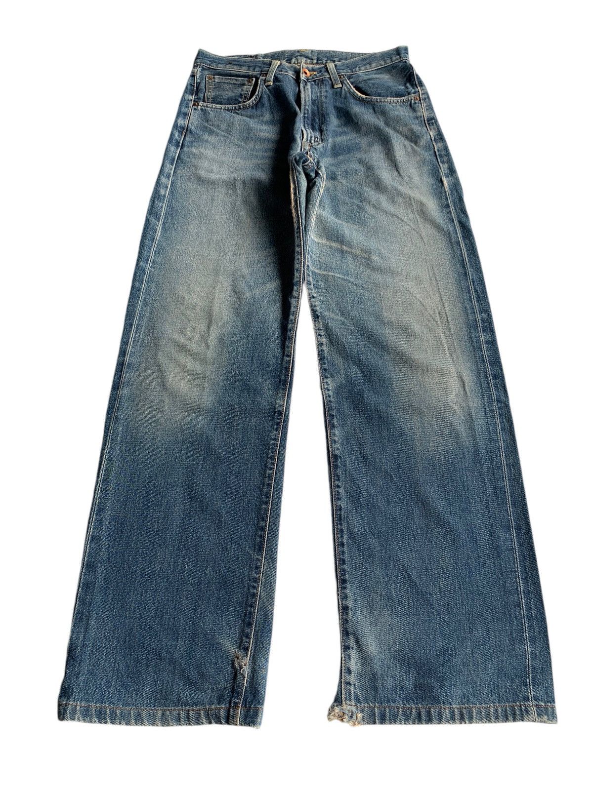 Japanese Brand × Kapital × Vintage Vintage Edwin 505X Mudwash Selvedge Distressed Denim Size US 29 - 2 Thumbnail