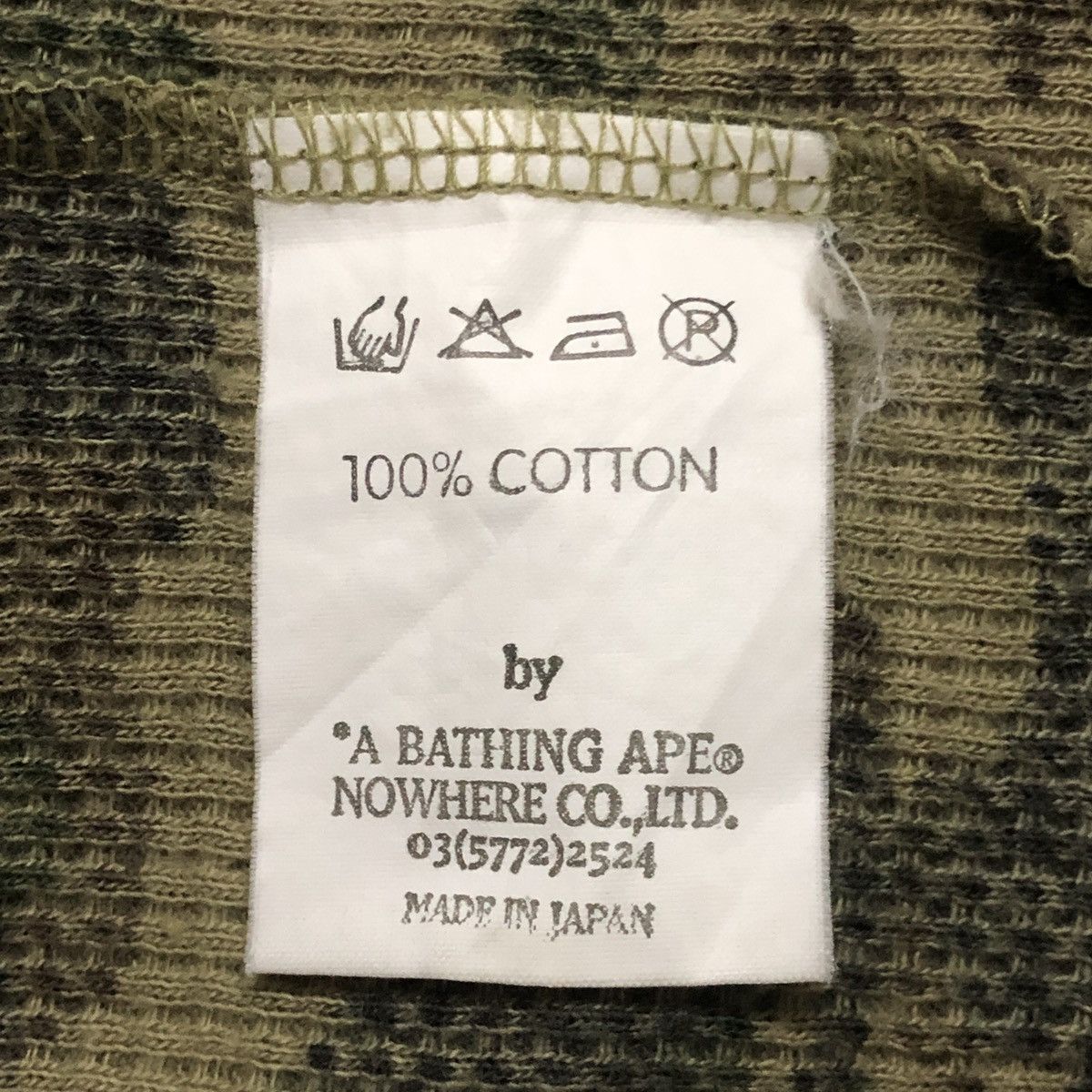 Bape 1st Camo Thermal Long Sleeve Tee Size US S / EU 44-46 / 1 - 5 Thumbnail