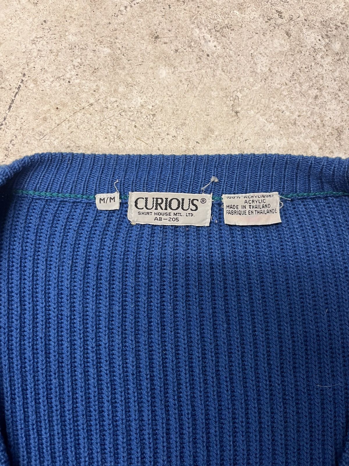 Vintage Vintage blue cardigan sweater Size US M / EU 48-50 / 2 - 3 Thumbnail