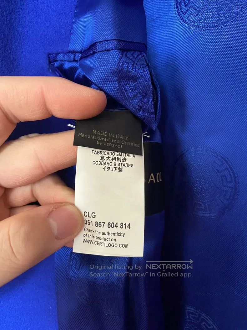 Versace Versace Violet blue coat Size US XL / EU 56 / 4 - 6 Thumbnail