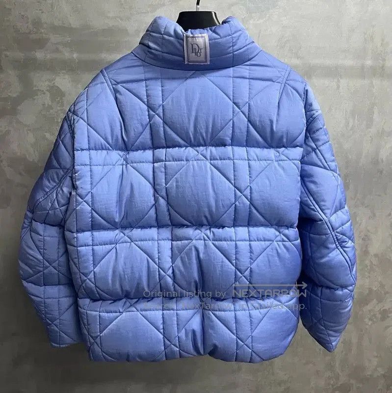 Dior Dior Men's Blue Cotton Puffer Jacket . Size US L / EU 52-54 / 3 - 2 Thumbnail