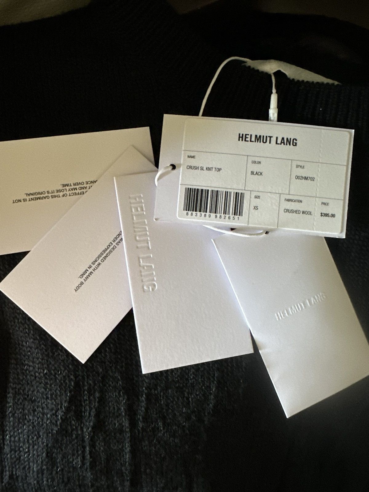 Helmut Lang BNWTS”440$” Helmut lang SLEEVELESS CRUSHED KNIT TOP Size US M / EU 48-50 / 2 - 5 Thumbnail