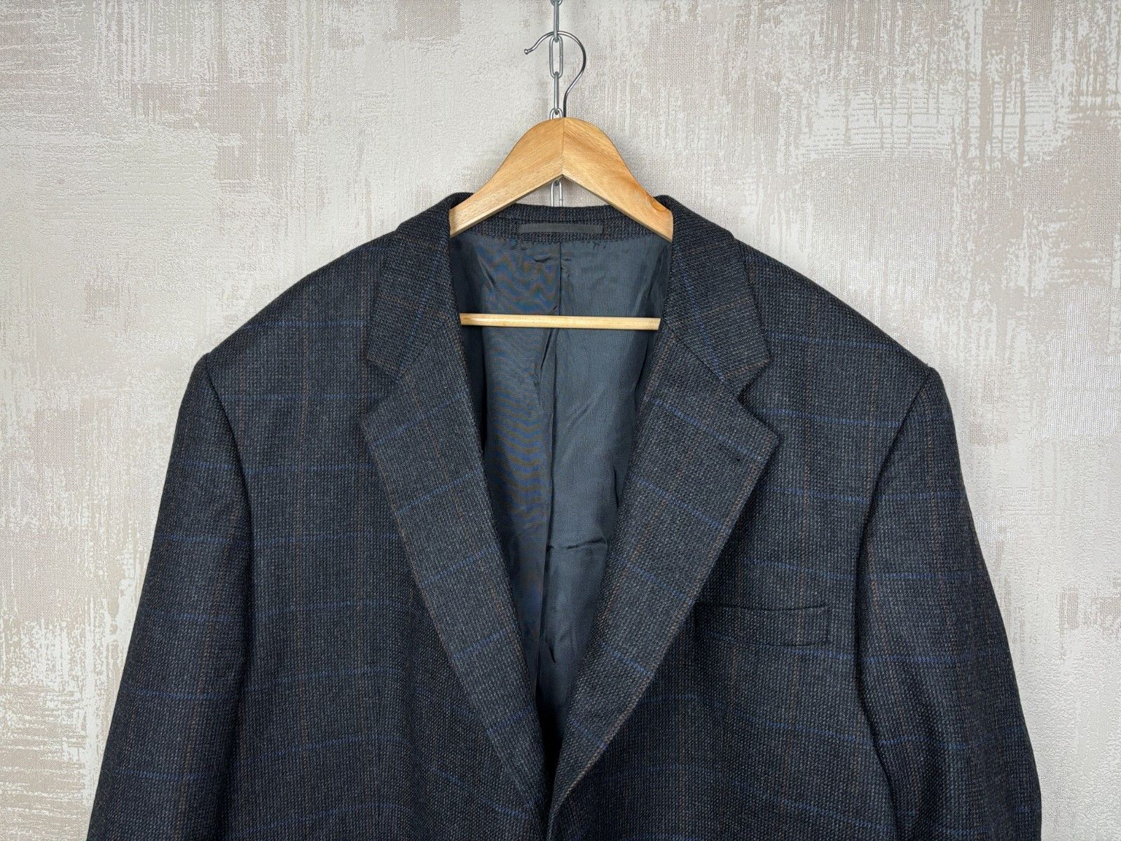 Other Edler Von F Oxford Wool Check Blazer Jacket Sport Coat Size 54R - 4 Thumbnail