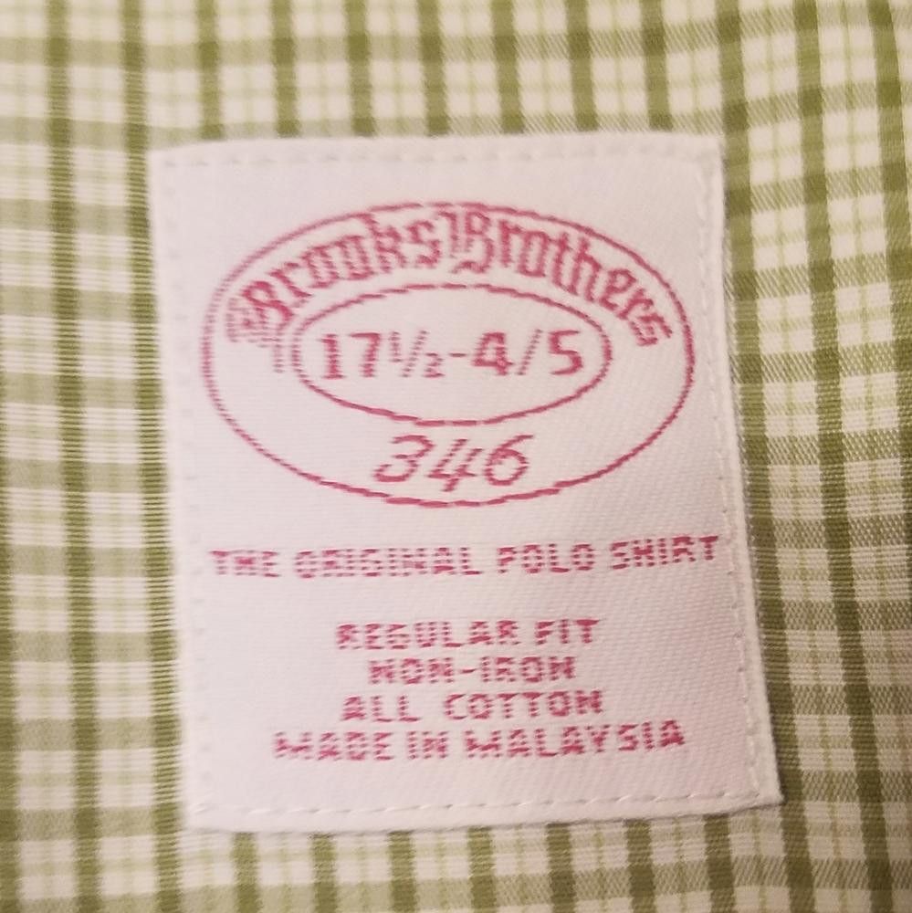 Brooks Brothers Brooks Brothers 346 Shirt Size 17 1/2 4/5 Size 38R - 3 Thumbnail