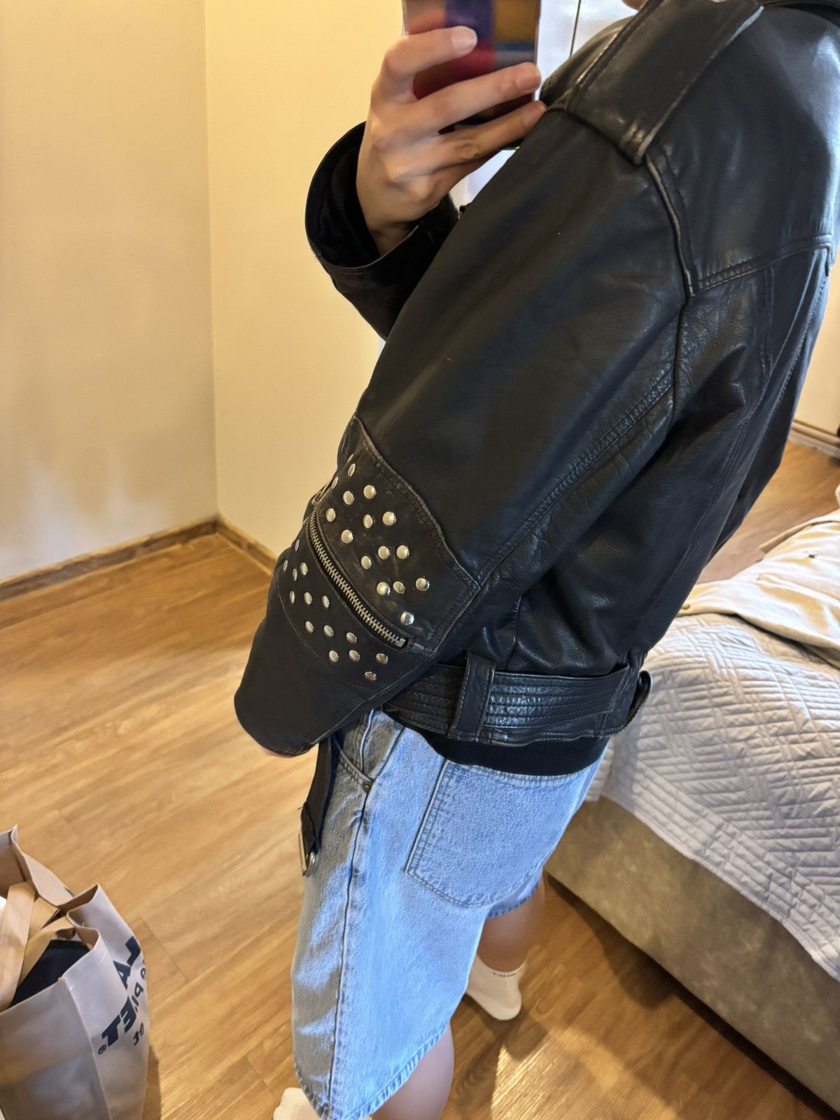 Vintage Real Leather Jacket Size XXL / US 16-18 / IT 52-54 - 14 Thumbnail