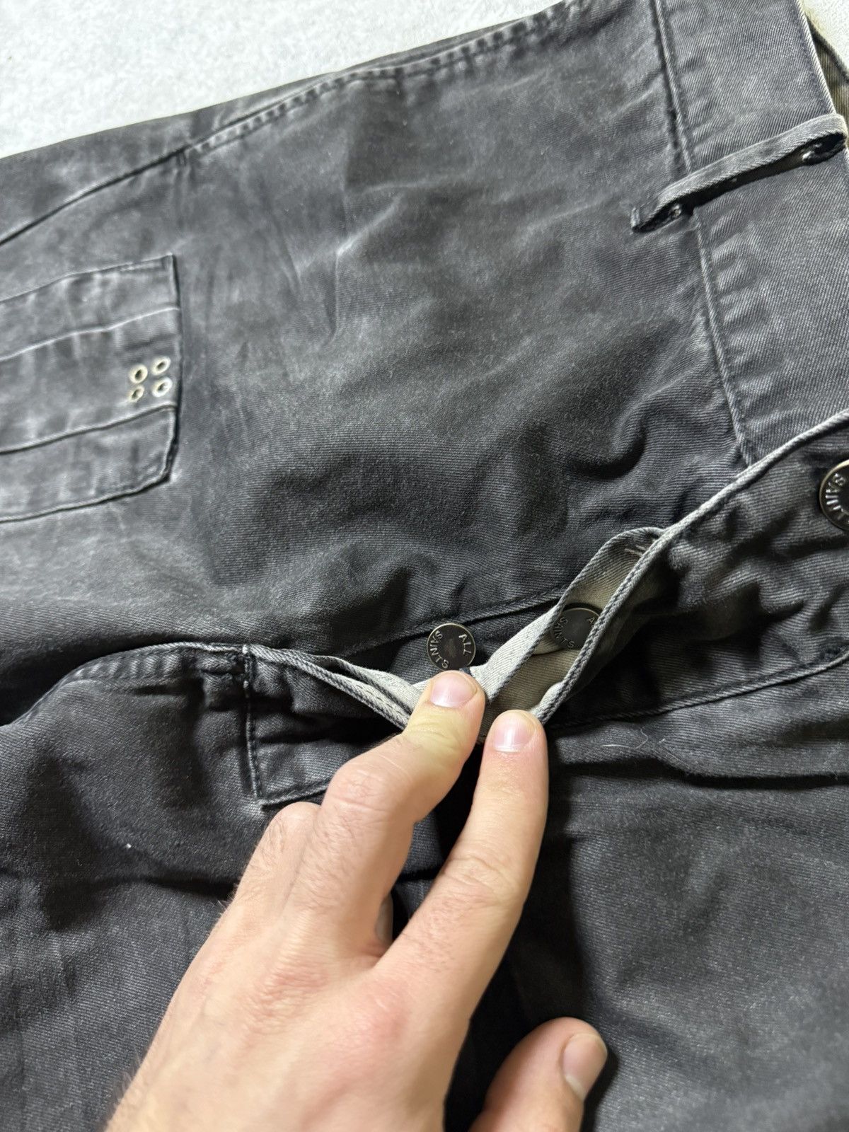 Allsaints Skull Allsaints Rick Owens Style Drop Crotch Jeans Size US 32 / EU 48 - 8 Thumbnail