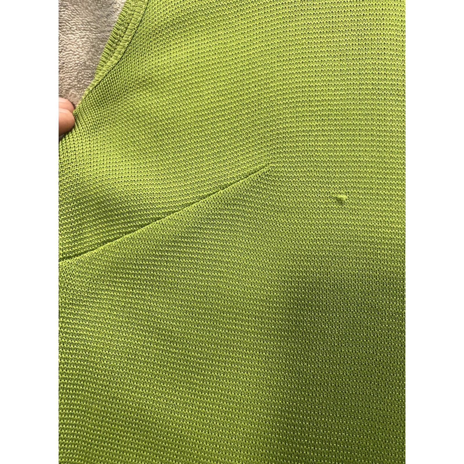 Vintage VINTAGE Miss Pernilla 3 Piece Outfit Skirt Shirt Cardigan Womens Size Medium Green 60s 1960s Polyester Art Deco M/L Size M / US 6-8 / IT 42-44 - 5 Thumbnail