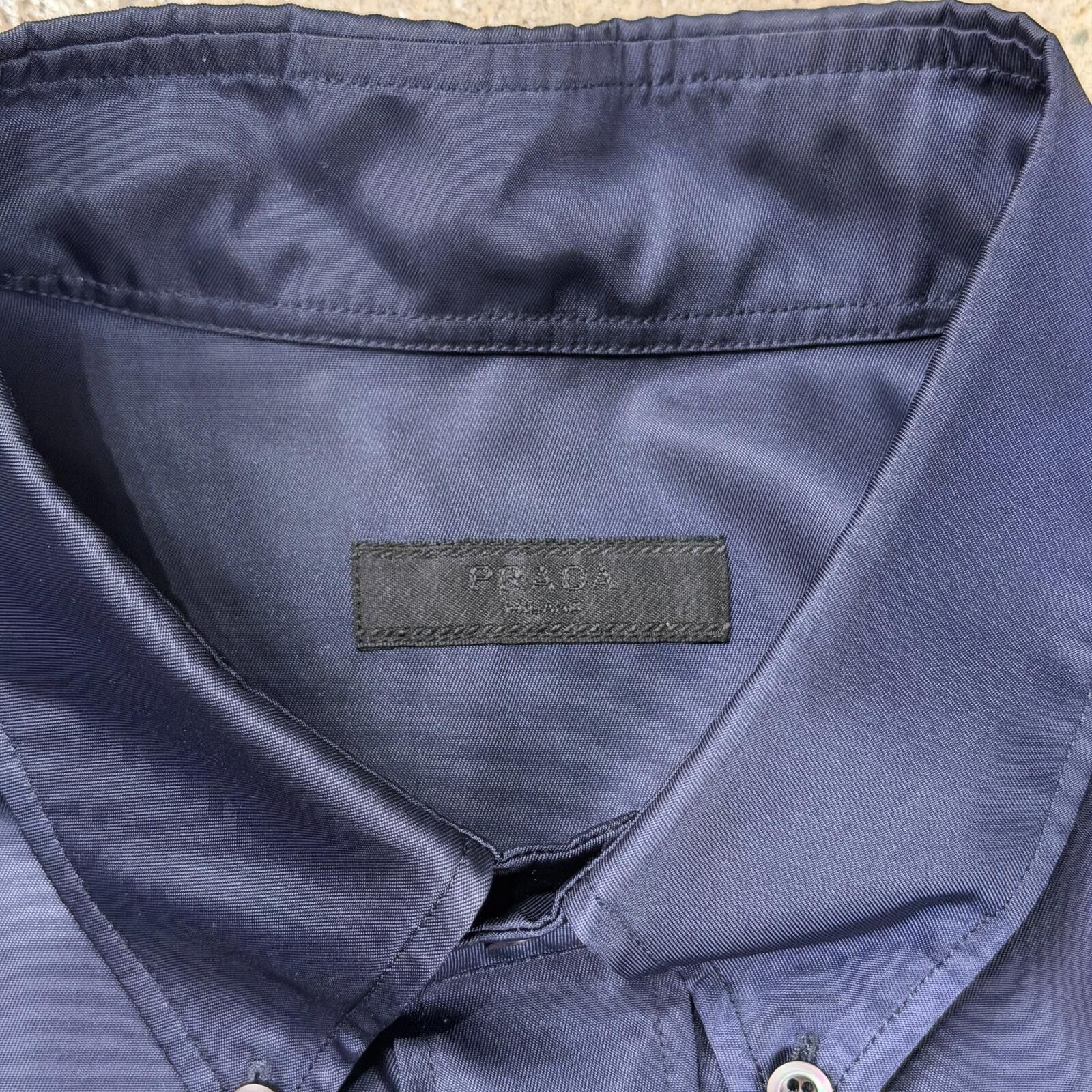 Prada Prada Re-Nylon Button Up Shirt Size US XL / EU 56 / 4 - 5 Thumbnail