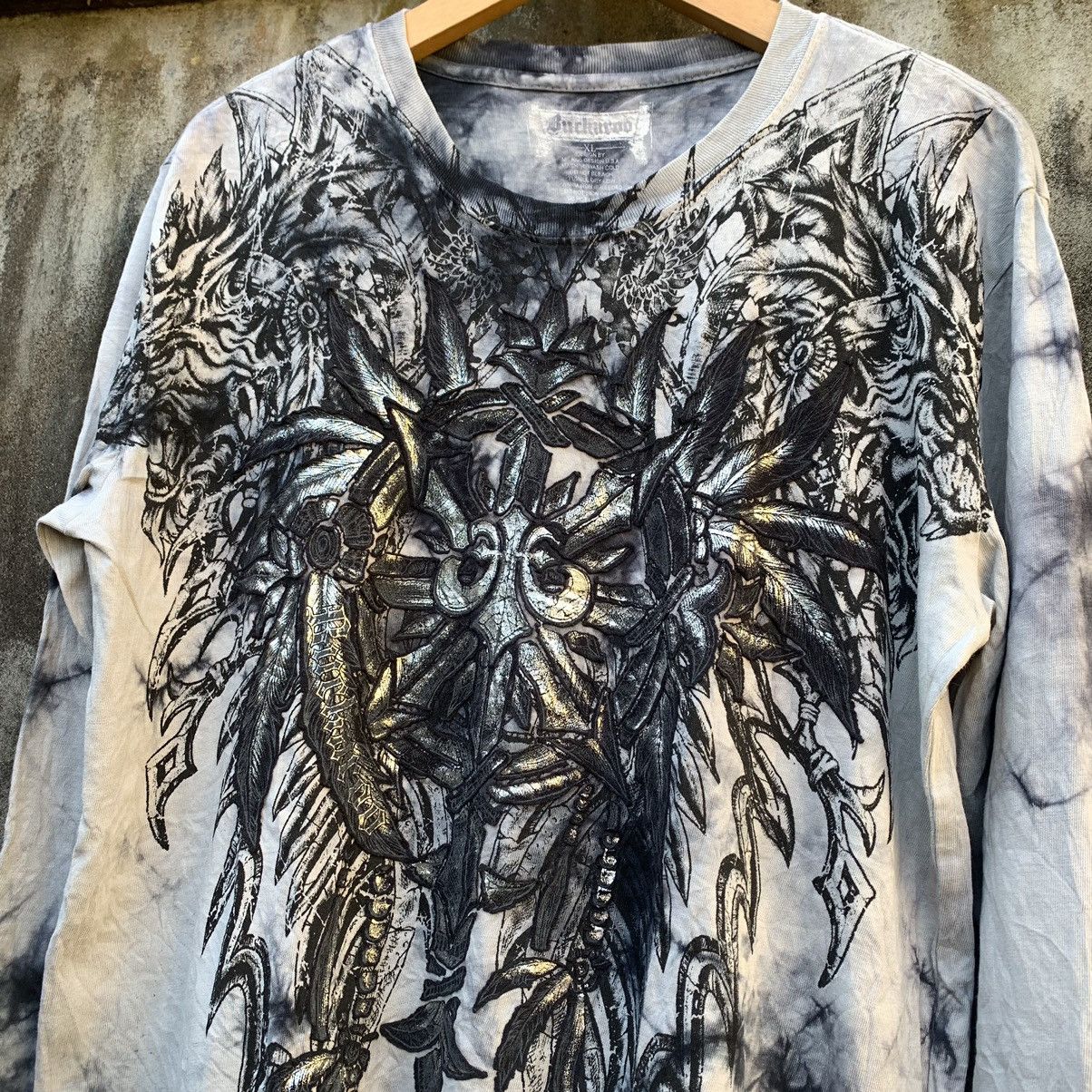 BUCKAROO BUCKAROO GOTHIC TRIBAL POEM LONGSLEEVE Size US XL / EU 56 / 4 - 2 Thumbnail