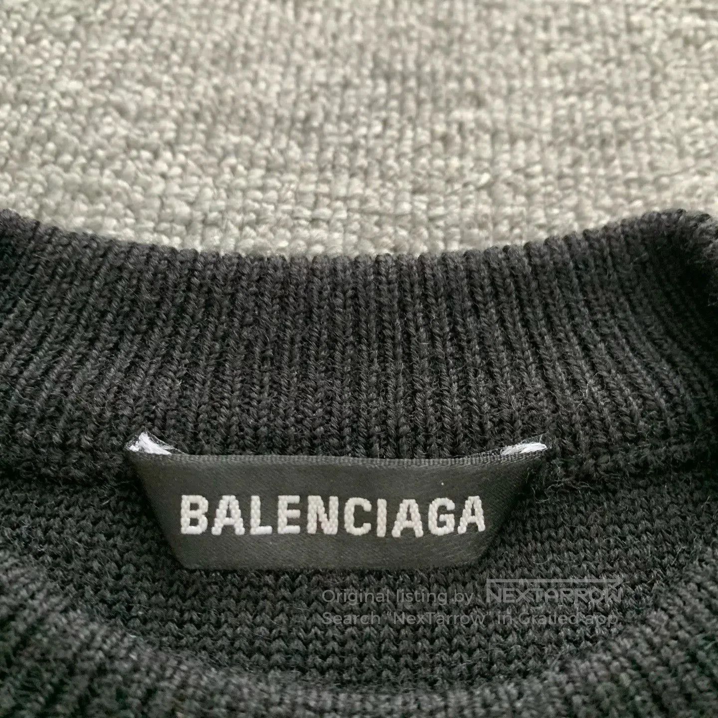 Balenciaga Balenciaga Multi-Language Black Sweater XS. Size US XS / EU 42 / 0 - 4 Thumbnail