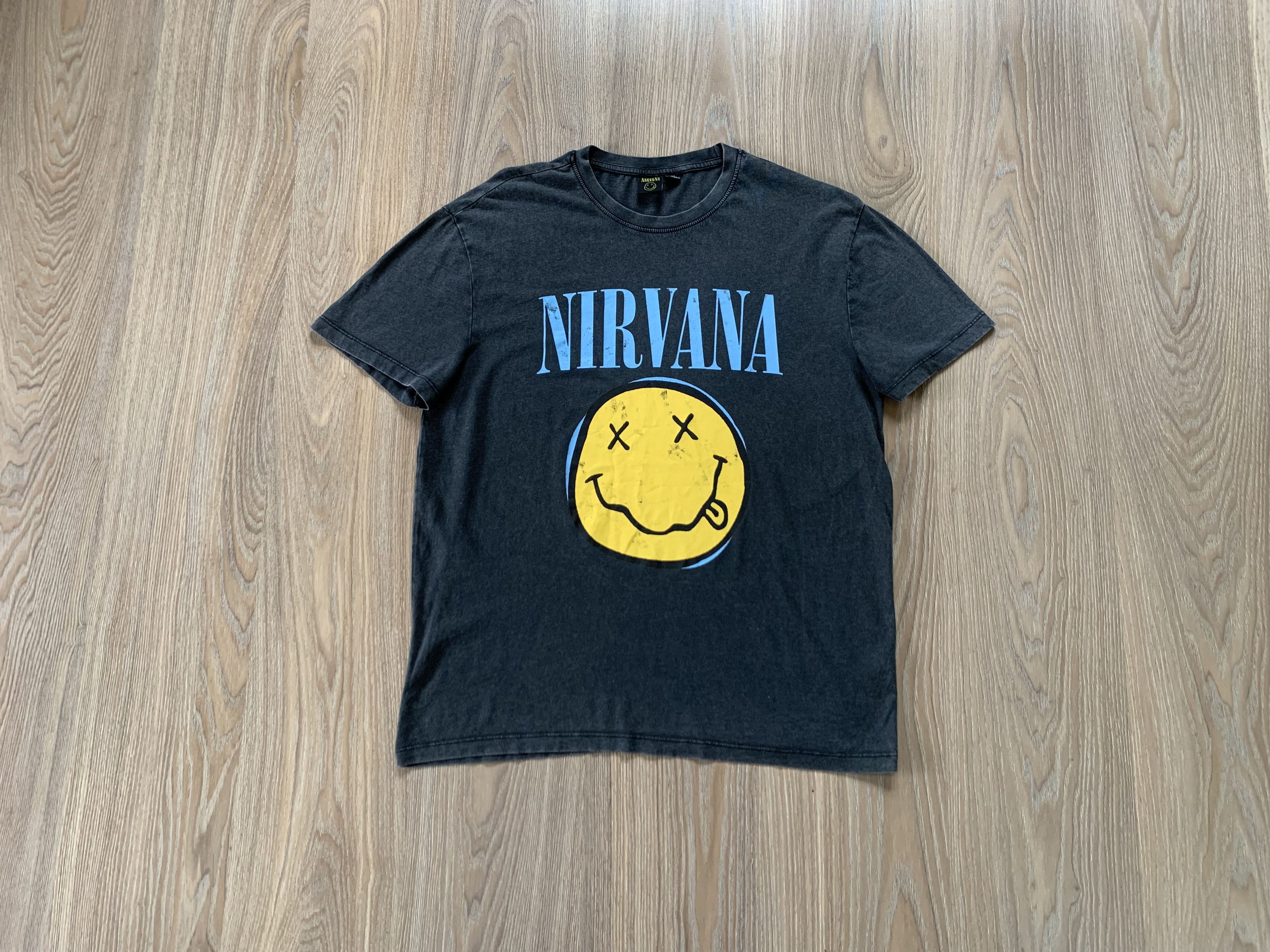 Band Tees × Nirvana Nirvana Big Logo Cotton Printed T Shirt Size US XS / EU 42 / 0 - 1 Thumbnail