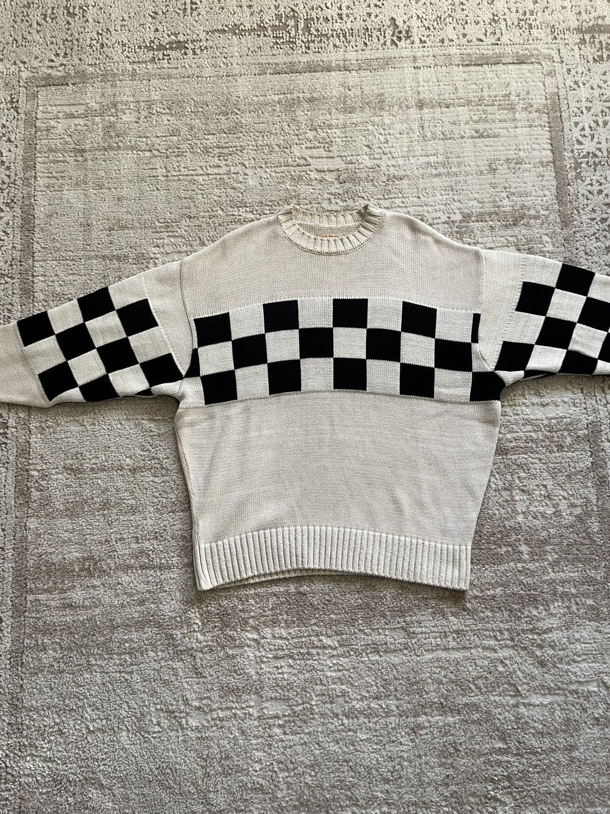 Kapital Kapital Checkerboard Knit Sweater Size US S / EU 44-46 / 1 - 5 Thumbnail