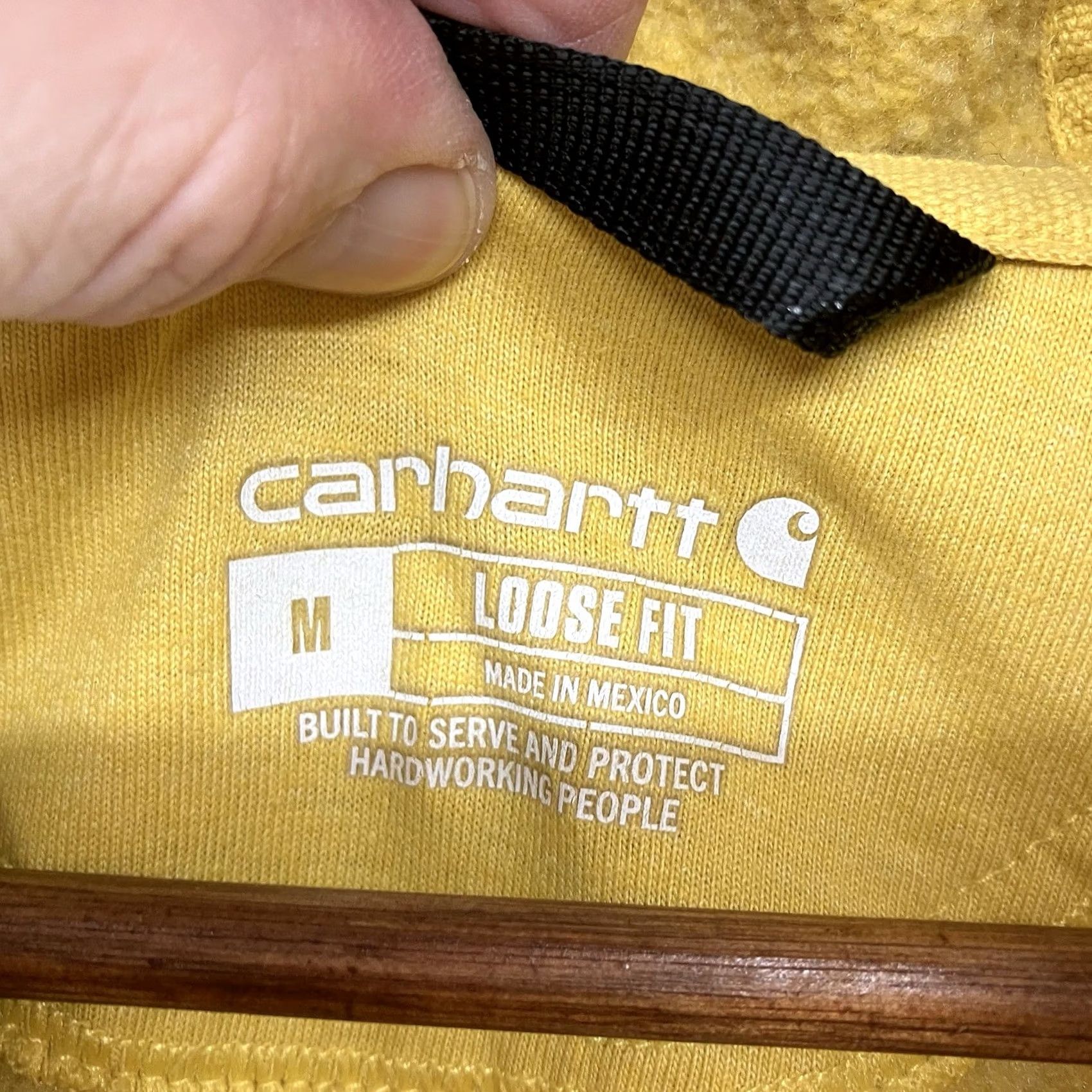 Carhartt Carhartt Hoodie Mens M Yellow Pullover Sweatshirt Midweight Logo K288 Loose Fit Size US M / EU 48-50 / 2 - 3 Thumbnail
