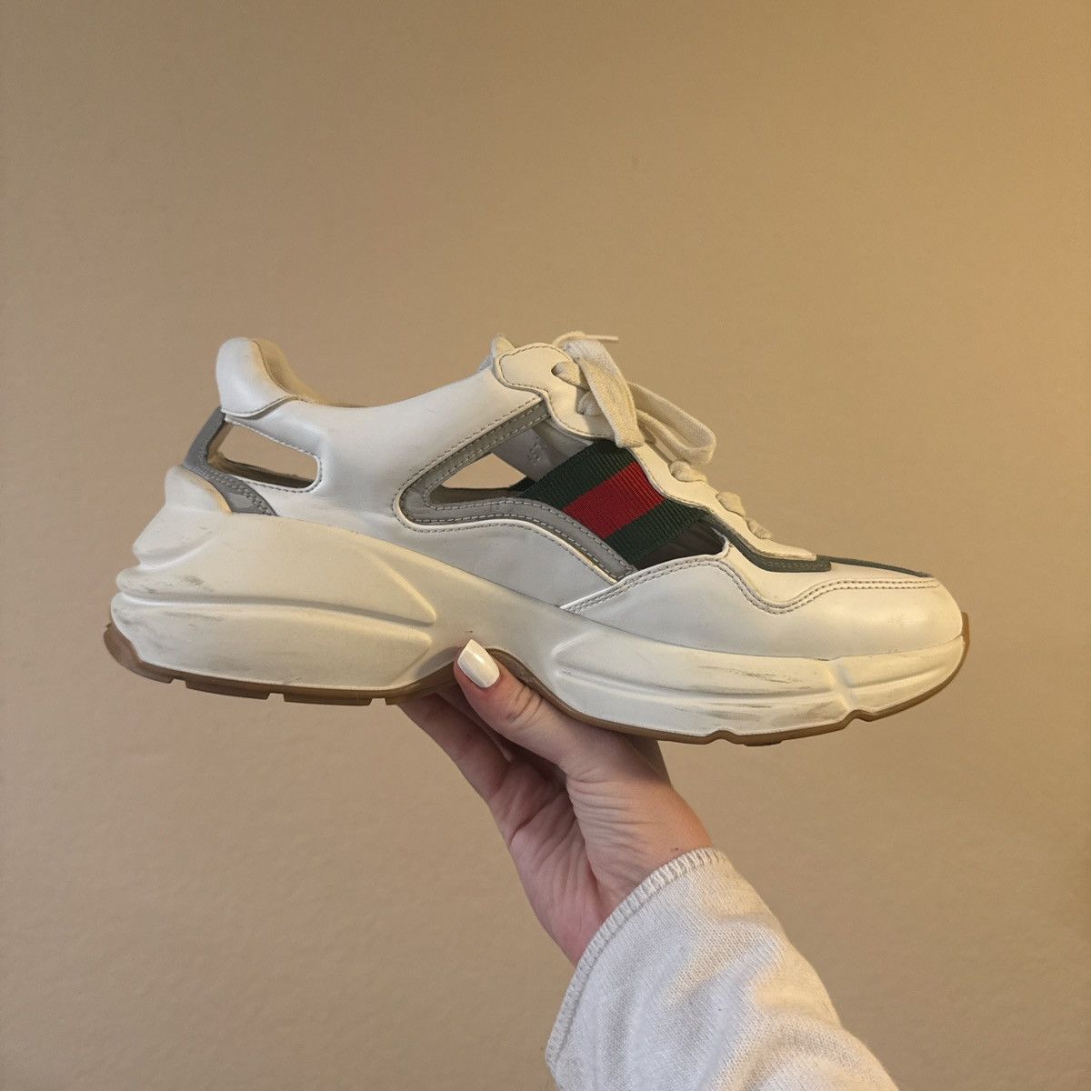 Gucci Gucci Rhyton Cutout Sneakers Size US 7.5 / EU 40-41 - 3 Thumbnail