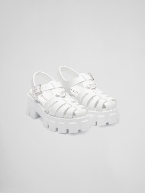 Prada o1la1rc1a0925 Fisherman Sandals in White Size US 7 / IT 37 - 7 Thumbnail