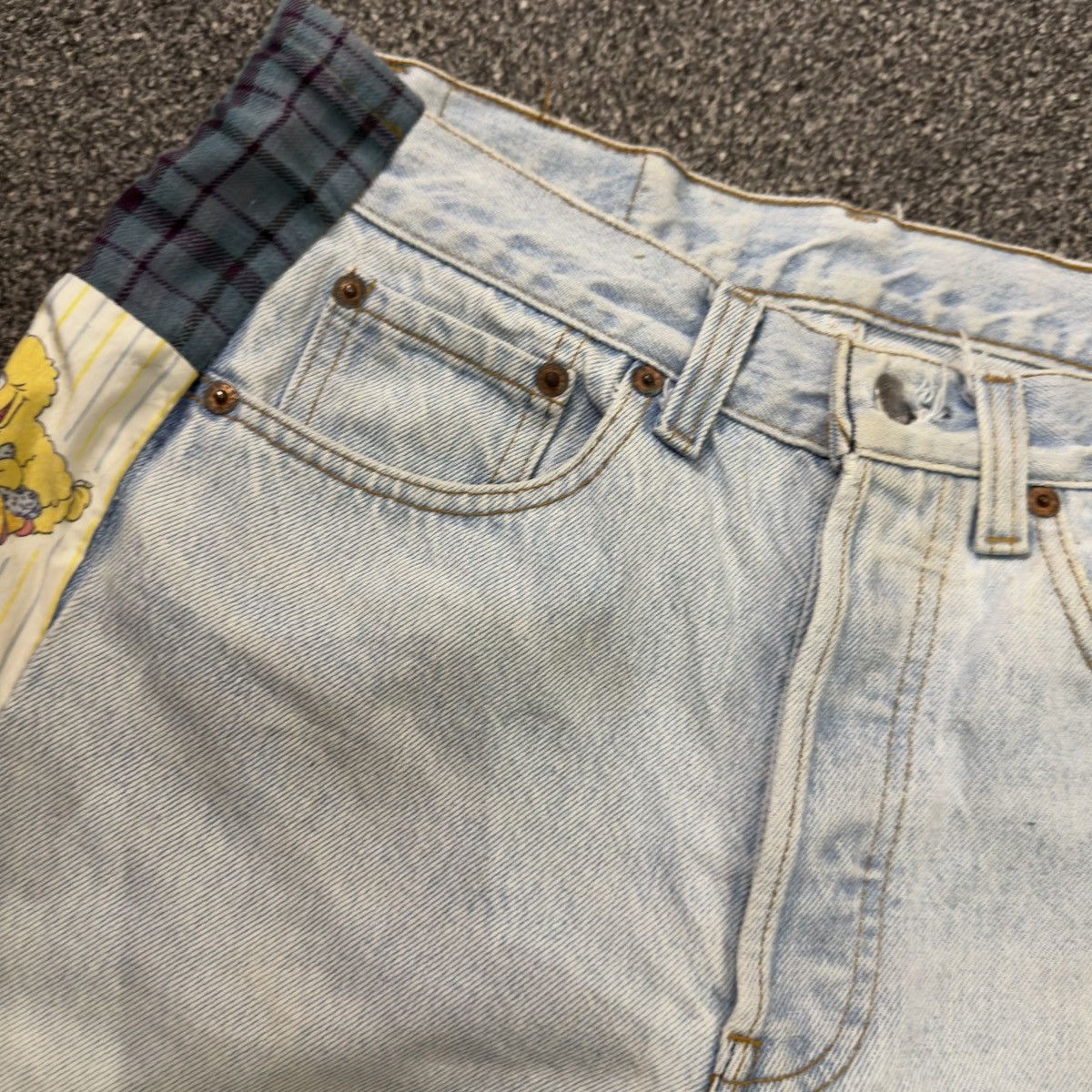 Levi's Vintage 90s Levis Rework Patch Denim W31 Size US 31 - 11 Thumbnail